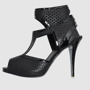 NIB $700 Francesca Mambrini Italy leather heels. IT 40 US 9